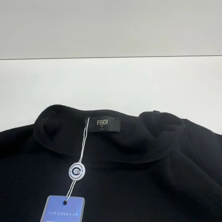 Fendi FENDI Black Long Sleeve Graphic Sweatshirt 0079 Size US XL / EU 56 / 4 - 6 Thumbnail