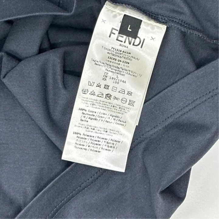 Fendi FENDI Colorful Print Round Neck T-Shirt 0079 Size US L / EU 52-54 / 3 - 3 Thumbnail