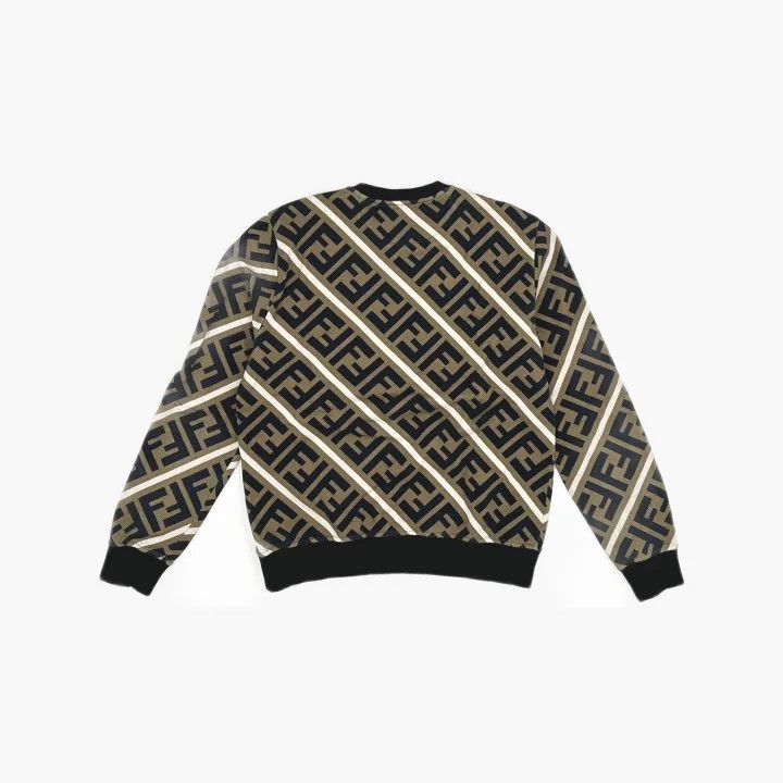 Fendi Fendi Brown Letter Print Long Sleeve Sweatshirt 0079 Size US M / EU 48-50 / 2 - 3 Thumbnail