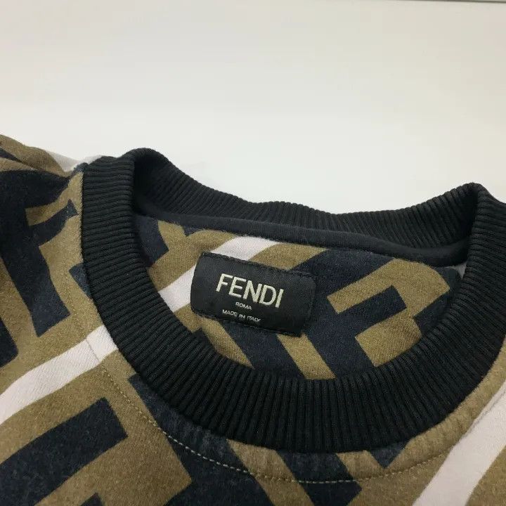 Fendi Fendi Brown Letter Print Long Sleeve Sweatshirt 0079 Size US M / EU 48-50 / 2 - 6 Thumbnail