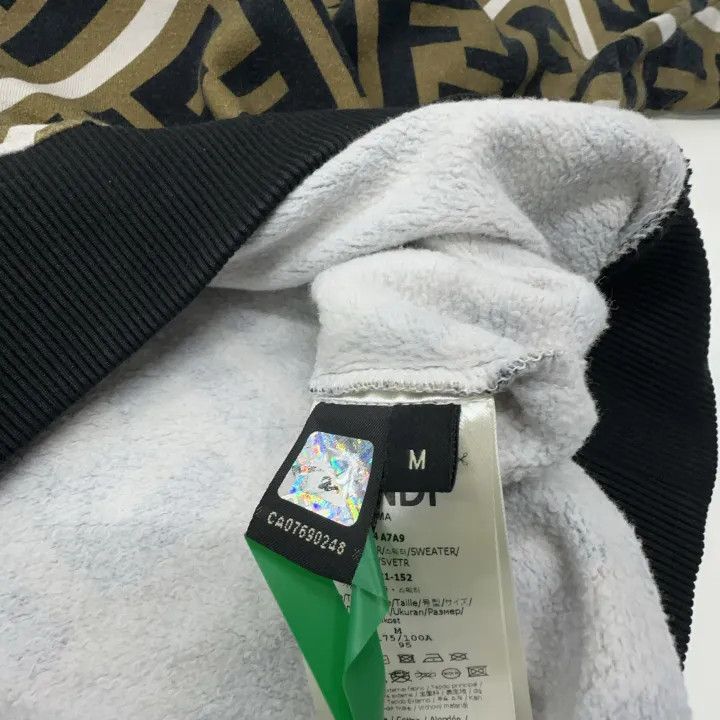 Fendi Fendi Brown Letter Print Long Sleeve Sweatshirt 0079 Size US M / EU 48-50 / 2 - 5 Thumbnail