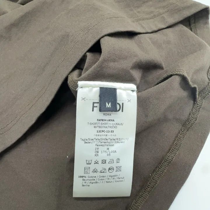 Fendi Fendi Color Block Logo Embroidery Short Sleeve Tee 0079 Size US M / EU 48-50 / 2 - 6 Thumbnail
