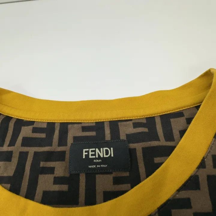 Fendi Fendi Brown Letter Pattern Short-Sleeve T-Shirt 0079 Size US M / EU 48-50 / 2 - 4 Thumbnail