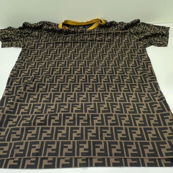 Fendi Fendi Brown Letter Pattern Short-Sleeve T-Shirt 0079 Size US M / EU 48-50 / 2 - 9 Thumbnail