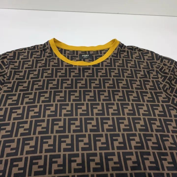 Fendi Fendi Brown Letter Pattern Short-Sleeve T-Shirt 0079 Size US M / EU 48-50 / 2 - 8 Thumbnail