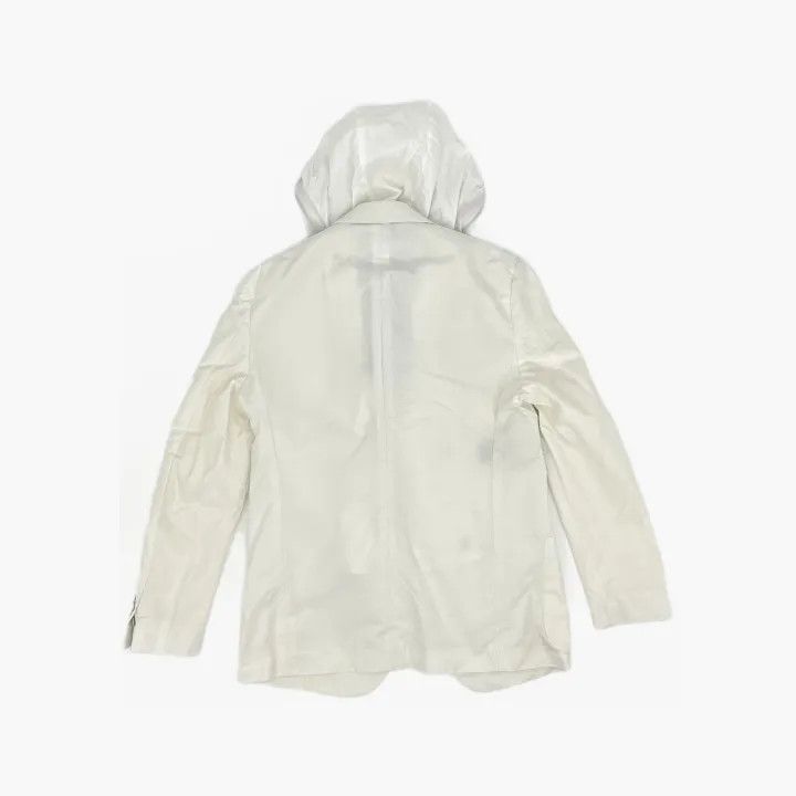 Fendi Layered Hooded Jacket in White 0079