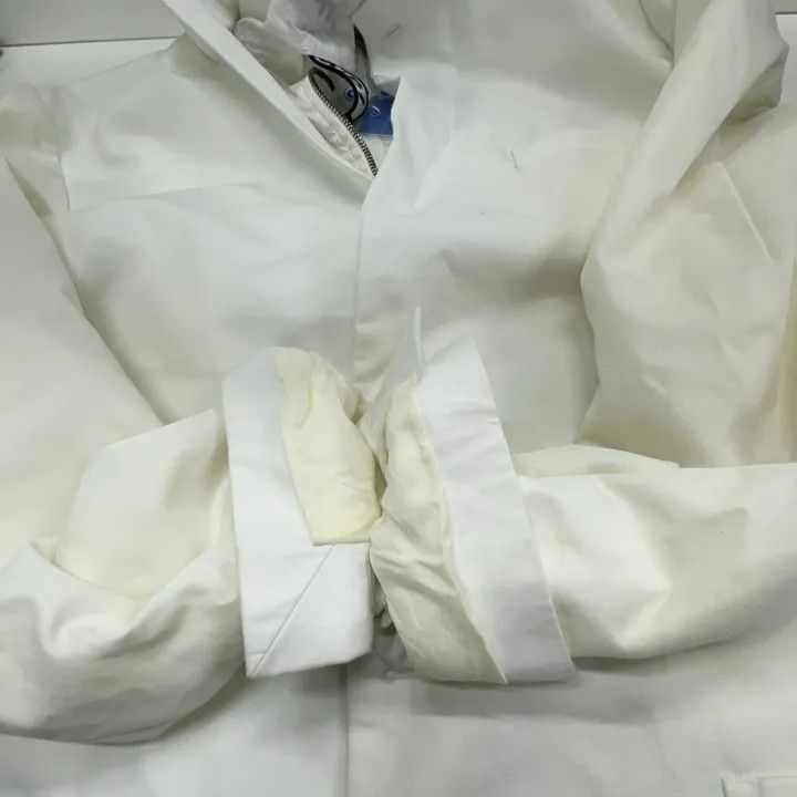 Fendi Layered Hooded Jacket in White 0079