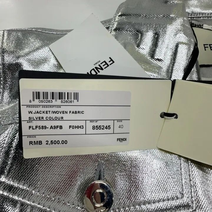 Fendi Fendi Reflective Denim Jacket 0079 Size US M / EU 48-50 / 2 - 4 Thumbnail