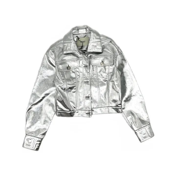 Fendi Fendi Reflective Denim Jacket 0079 Size US M / EU 48-50 / 2 - 2 Thumbnail