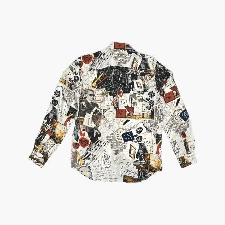 Fendi Fendi Floral Print Long Sleeve Shirt 0079 Size US M / EU 48-50 / 2 - 3 Thumbnail