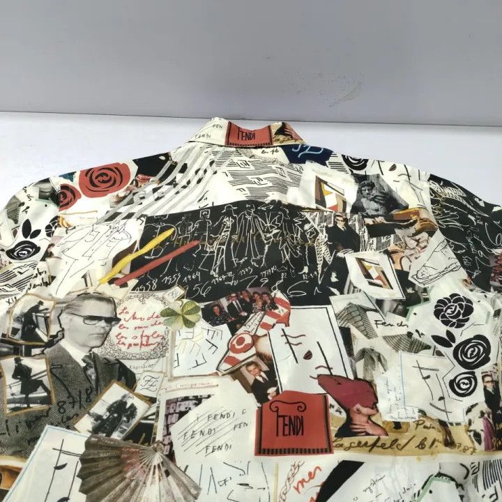 Fendi Fendi Floral Print Long Sleeve Shirt 0079 Size US M / EU 48-50 / 2 - 7 Thumbnail