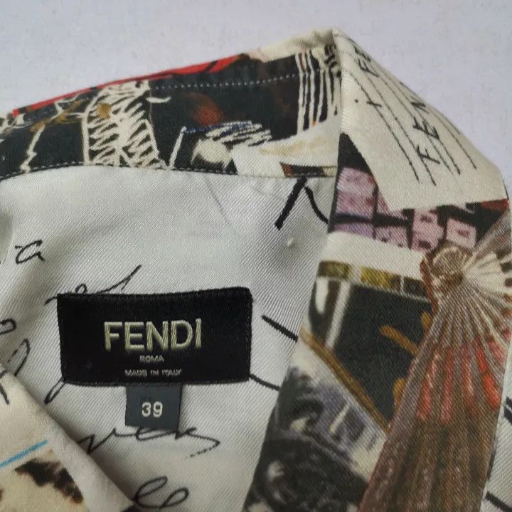 Fendi Fendi Floral Print Long Sleeve Shirt 0079 Size US M / EU 48-50 / 2 - 4 Thumbnail