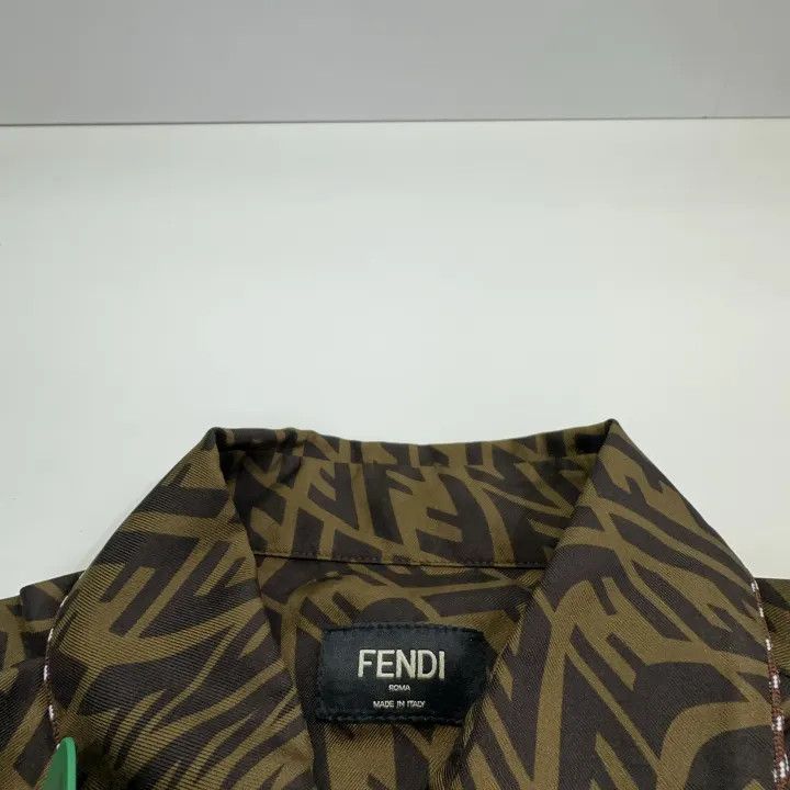 Fendi Fendi Double F Print Silk Short Sleeve Shirt 0079 Size US M / EU 48-50 / 2 - 4 Thumbnail