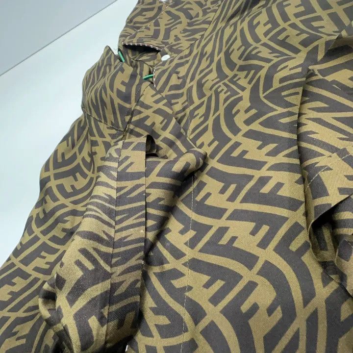 Fendi Fendi Double F Print Silk Short Sleeve Shirt 0079 Size US M / EU 48-50 / 2 - 10 Thumbnail