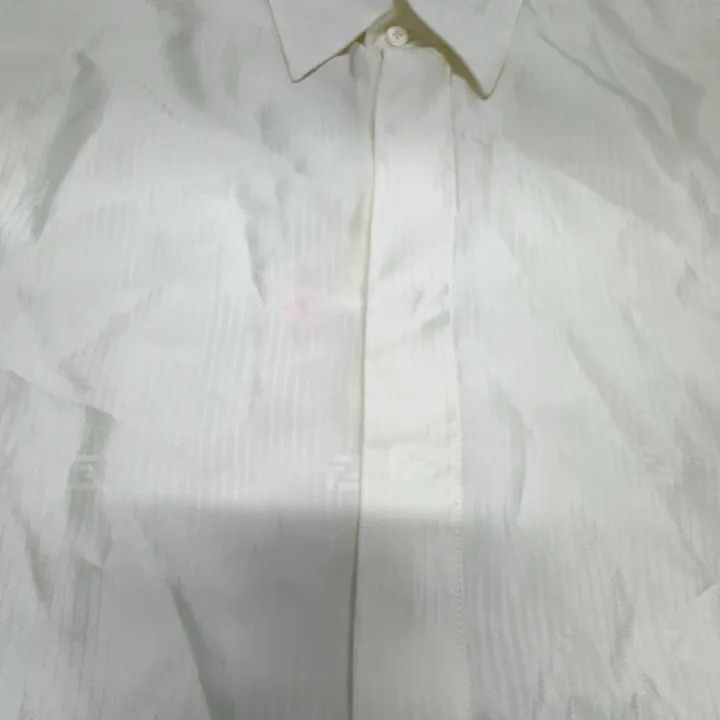 Fendi FENDI White Short Sleeve Button-Up Shirt 0079 Size US M / EU 48-50 / 2 - 6 Thumbnail