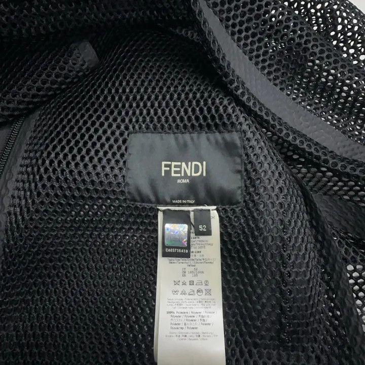 Fendi Fendi Solid Mesh Zipper Jacket 0079 Size US L / EU 52-54 / 3 - 13 Thumbnail