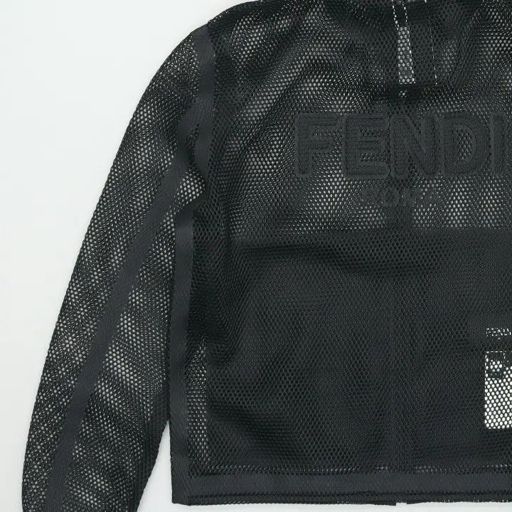 Fendi Fendi Solid Mesh Zipper Jacket 0079 Size US L / EU 52-54 / 3 - 10 Thumbnail