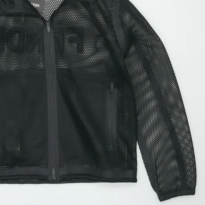 Fendi Fendi Solid Mesh Zipper Jacket 0079 Size US L / EU 52-54 / 3 - 5 Thumbnail