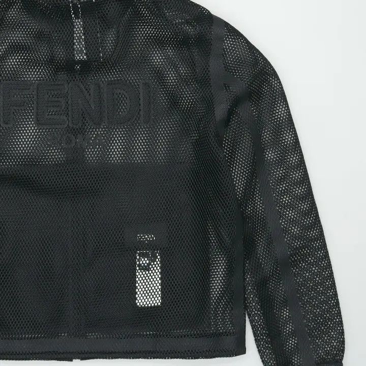 Fendi Fendi Solid Mesh Zipper Jacket 0079 Size US L / EU 52-54 / 3 - 11 Thumbnail