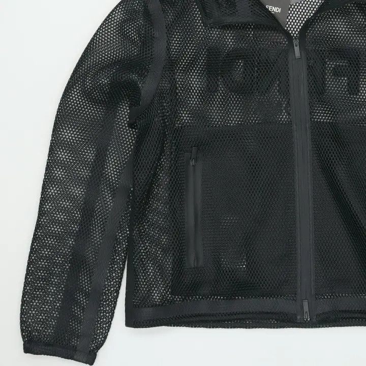 Fendi Fendi Solid Mesh Zipper Jacket 0079 Size US L / EU 52-54 / 3 - 4 Thumbnail