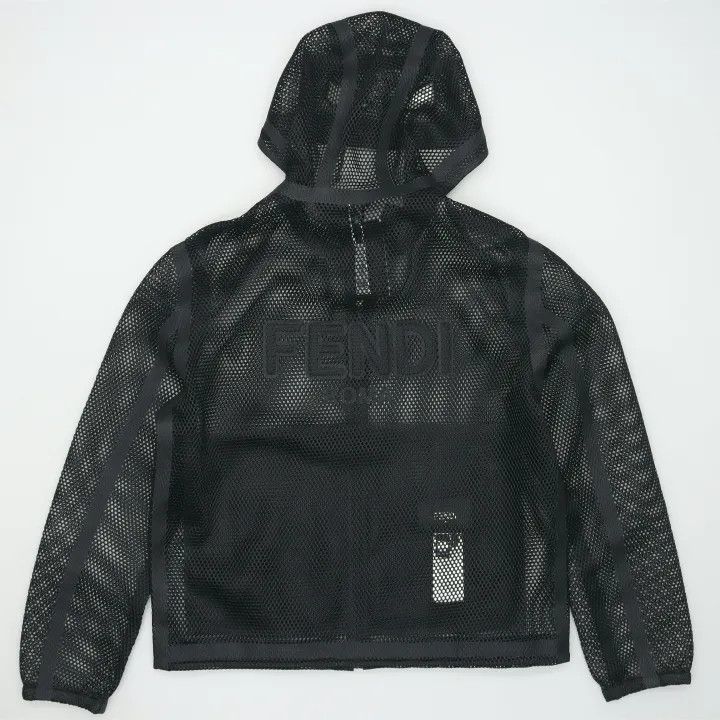 Fendi Fendi Solid Mesh Zipper Jacket 0079 Size US L / EU 52-54 / 3 - 8 Thumbnail
