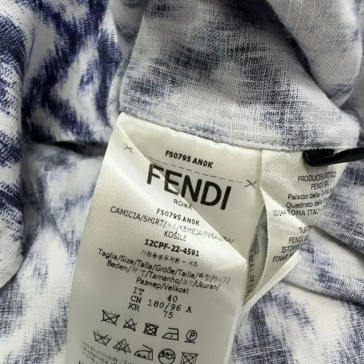Fendi Fendi Casual Stylish Short Sleeve Shirt 0079 Size US M / EU 48-50 / 2 - 4 Thumbnail