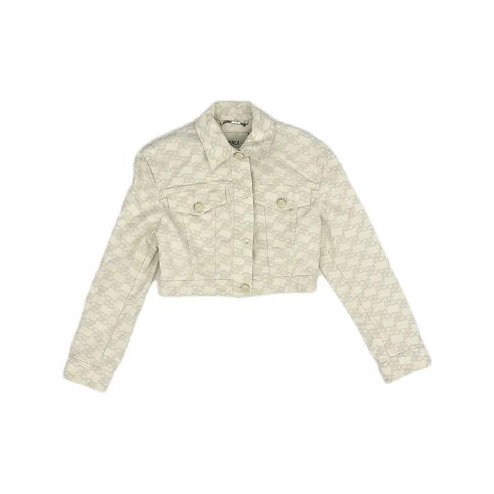 Fendi Fendi Casual Fashion Cropped Jacket 0079 Size US M / EU 48-50 / 2 - 2 Thumbnail