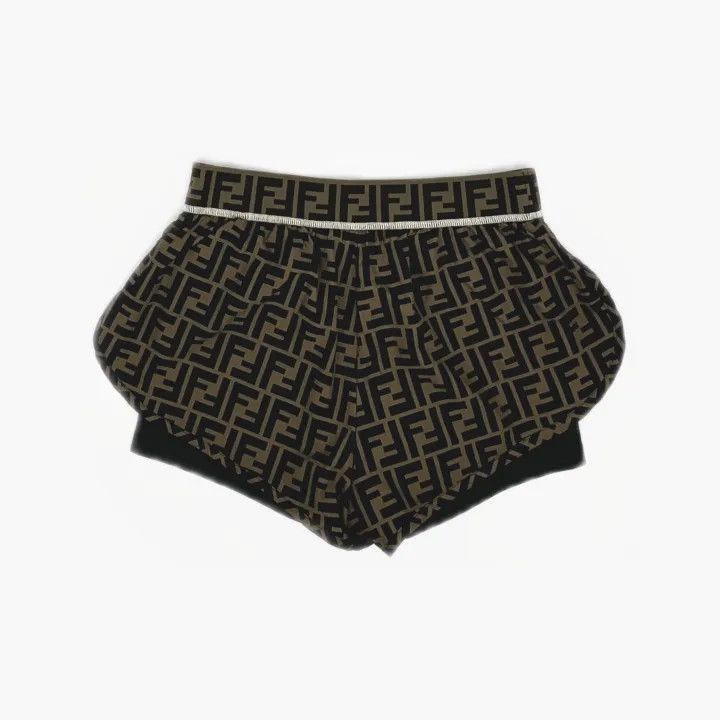 Fendi FENDI Brown Patterned Casual Shorts for Men 0079 Size US 40 / EU 56 - 3 Thumbnail