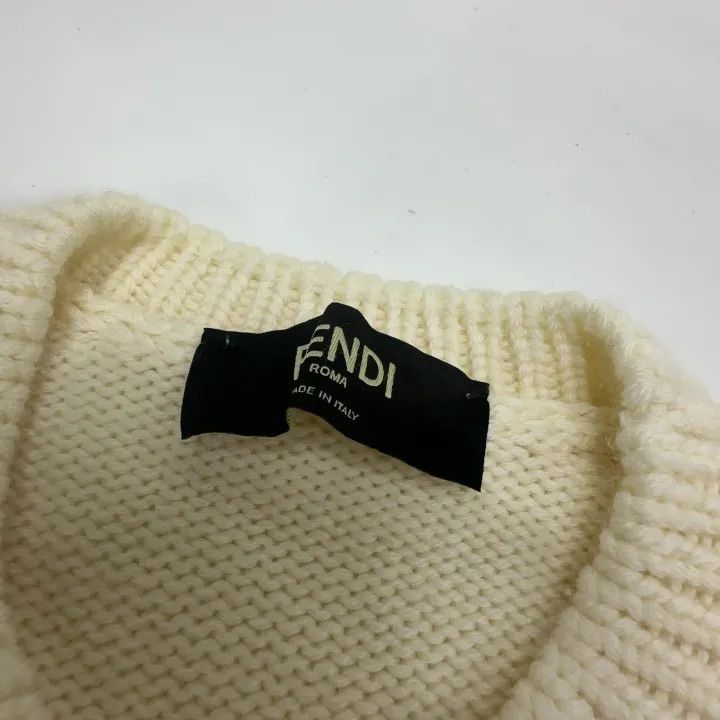 Fendi Fendi Logo Wool Pullover Sweater for Men 0079 Size US L / EU 52-54 / 3 - 5 Thumbnail