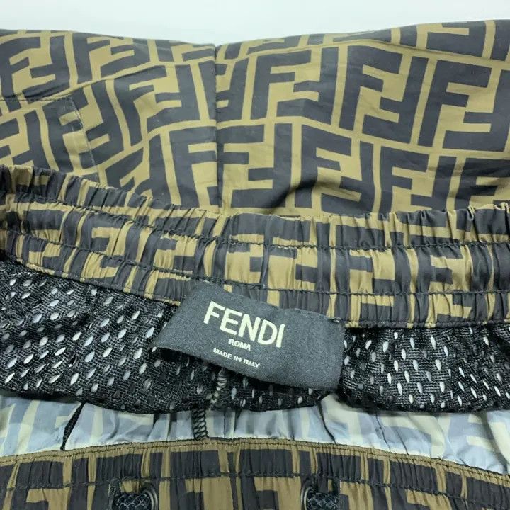 Fendi Fendi Logo Printed Casual Pants for Men 0079 Size US 44 / EU 60 - 4 Thumbnail
