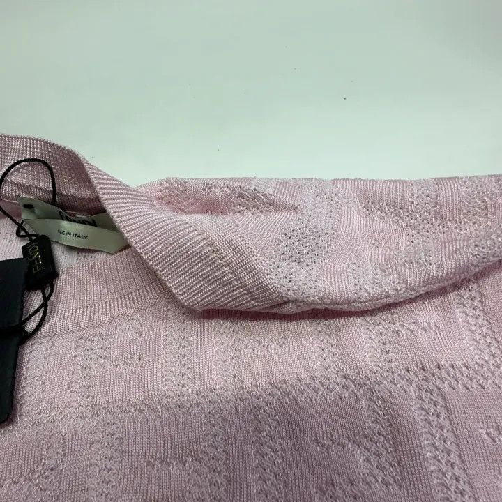 Fendi Fendi Pink Knit Short Sleeve Top 0079 Size US M / EU 48-50 / 2 - 7 Thumbnail