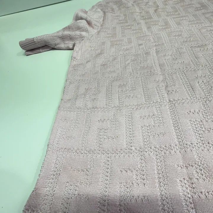 Fendi Fendi Pink Knit Short Sleeve Top 0079 Size US M / EU 48-50 / 2 - 8 Thumbnail