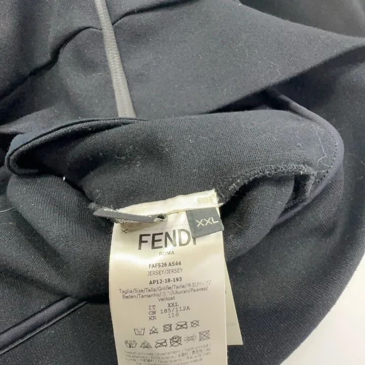 Fendi Fendi Black Zip Hooded Jacket for Men 0079 Size US XXL / EU 58 / 5 - 4 Thumbnail