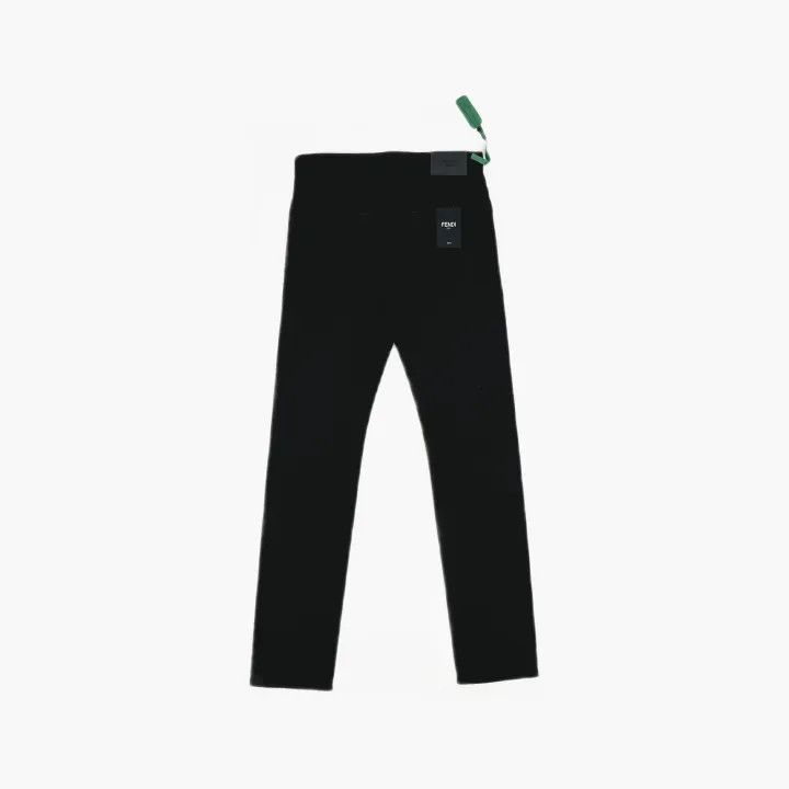 Fendi Fendi Slim Fit Black Denim Pants for Men 0079 Size US 30 / EU 46 - 3 Thumbnail
