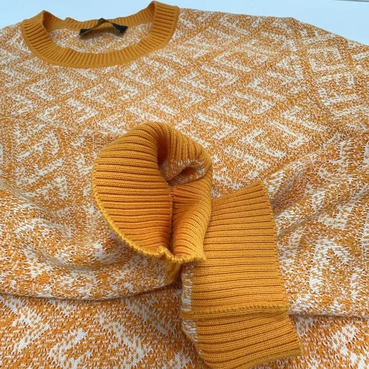 Fendi Fendi Logo Knit Sweater for Men in Orange 0079 Size US L / EU 52-54 / 3 - 8 Thumbnail