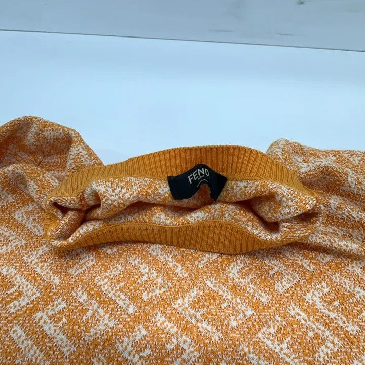 Fendi Fendi Logo Knit Sweater for Men in Orange 0079 Size US L / EU 52-54 / 3 - 6 Thumbnail