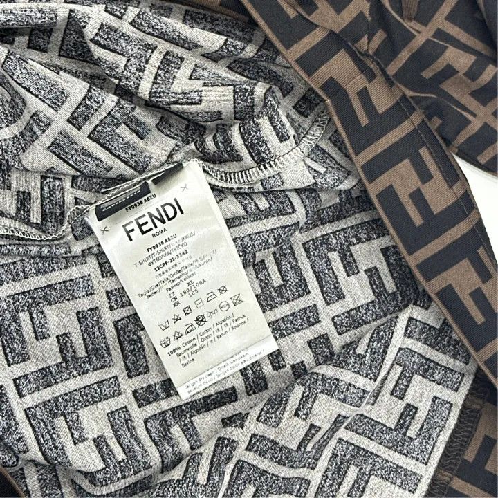 Fendi Fendi Colorful Logo Short Sleeve T-Shirt 0079 Size US XL / EU 56 / 4 - 4 Thumbnail