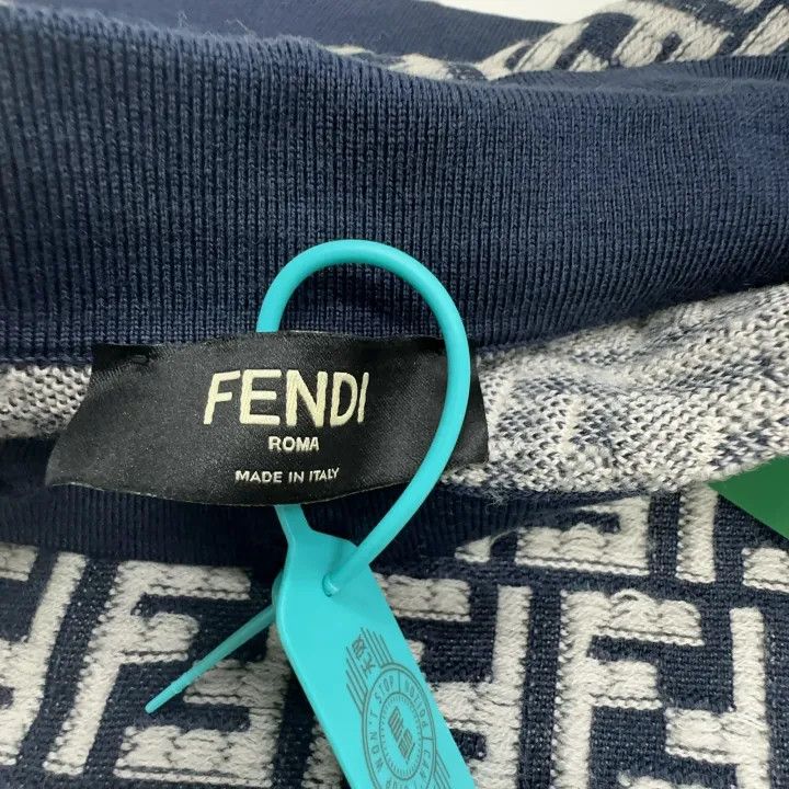 Fendi Fendi Logo Print Short Sleeve Polo Shirt 0079 Size US M / EU 48-50 / 2 - 2 Thumbnail