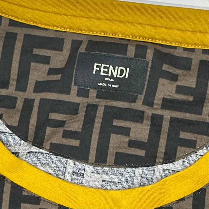 Fendi Fendi Colorful Logo Pattern Short Sleeve T-Shirt 0079 Size US L / EU 52-54 / 3 - 4 Thumbnail