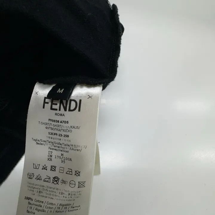 Fendi Fendi Monogram Logo Short Sleeve T-Shirt 0079 Size US M / EU 48-50 / 2 - 4 Thumbnail