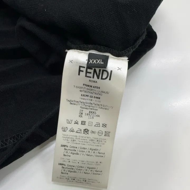 Fendi Fendi Monogram Short Sleeve T-Shirt for Men 0079 Size US XXL / EU 58 / 5 - 4 Thumbnail
