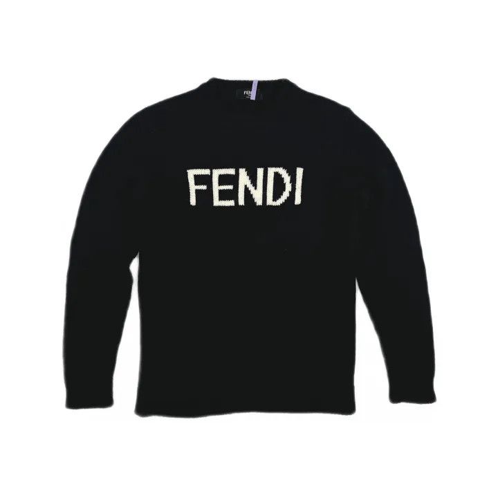 Fendi Fendi Logo Wool Sweater for Men 0079 Size US XXL / EU 58 / 5 - 2 Thumbnail