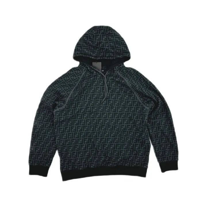 Fendi Fendi FW22 Logo Print Hoodie for Men 0079 Size US XXL / EU 58 / 5 - 2 Thumbnail