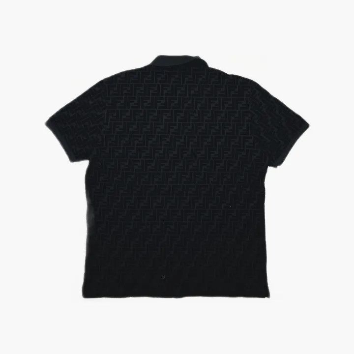 Fendi Fendi Logo Pattern Short Sleeve Polo Shirt 0079 Size US XL / EU 56 / 4 - 3 Thumbnail