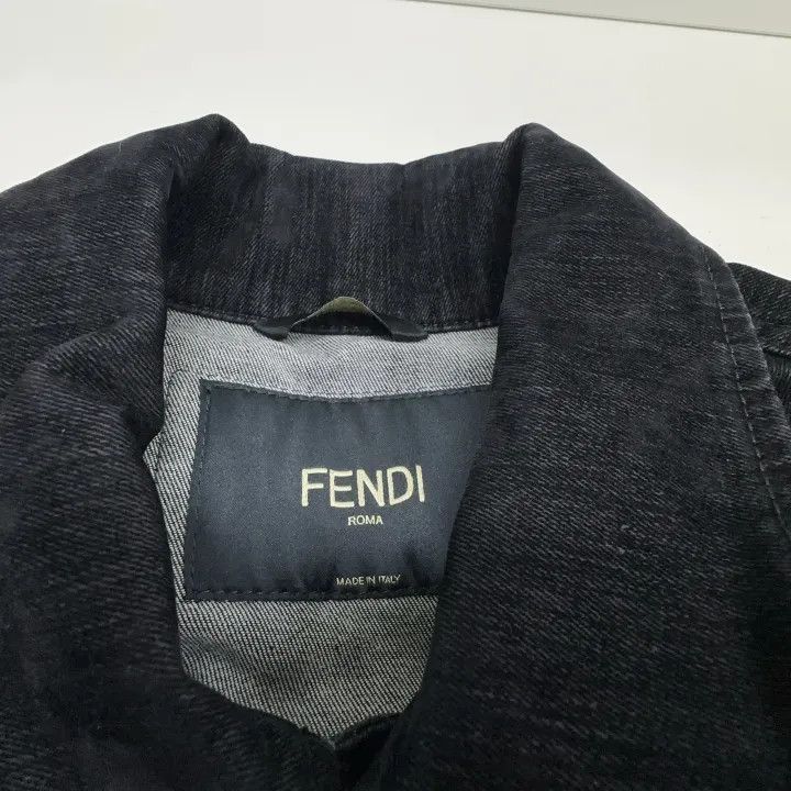 Fendi Fendi Logo Plush Denim Jacket 0079 Size US L / EU 52-54 / 3 - 4 Thumbnail