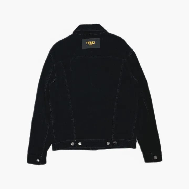 Fendi Fendi Logo Plush Denim Jacket 0079 Size US L / EU 52-54 / 3 - 3 Thumbnail