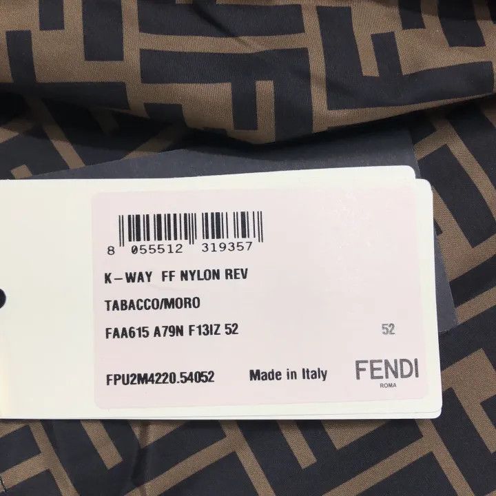 Fendi Fendi Logo Print Hooded Jacket 0079 Size US L / EU 52-54 / 3 - 6 Thumbnail