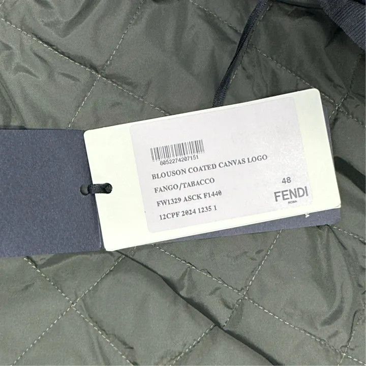 Fendi Fendi Logo Print Long Sleeve Jacket for Men 0079 Size US M / EU 48-50 / 2 - 2 Thumbnail