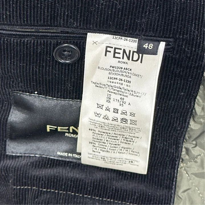 Fendi Fendi Logo Print Long Sleeve Jacket for Men 0079 Size US M / EU 48-50 / 2 - 3 Thumbnail
