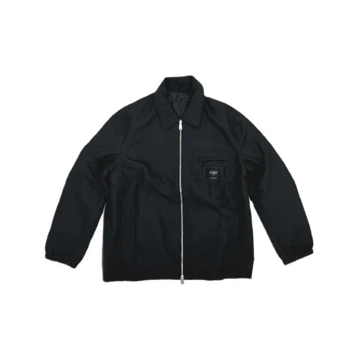 Fendi Fendi SS22 Black Logo Reversible Jacket 0079 Size US L / EU 52-54 / 3 - 2 Thumbnail